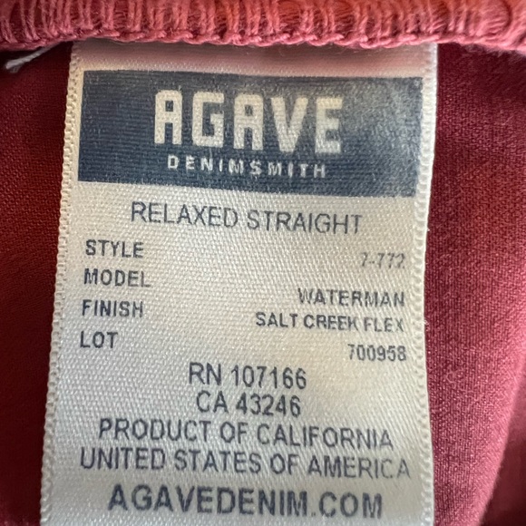 New Jake Agave jeans size 36/35 - Picture 3 of 4
